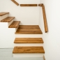 Preview: Stair tread Solid Oak Hardwood , Rustic grade, 40 mm, brushed natural oiled